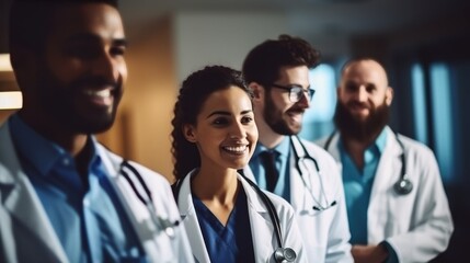 United in Care: Diverse Group of Young Doctors Unite in Compassionate Care, Collaborating with Smiles