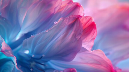 Fluid Harmony: Close-ups capture the harmonious dance of light on wildflower bluebell petals in macro shots.