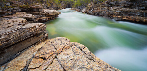 Schweden, Lappland, Abisko Nationalpark, Schlucht