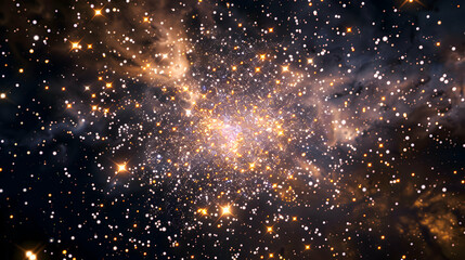 A cluster of stars forms a dazzling celestial bouquet