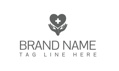 Abstract round symbol with happy human silhouette. Sport, fitness, medical or health care center logo design concept.