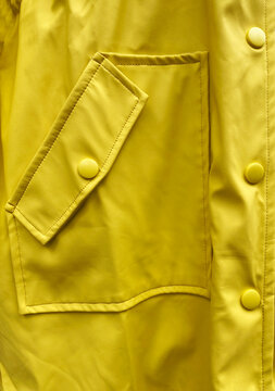 pocket on yellow coat