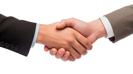 Business handshake  isolated on transparent background