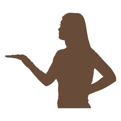 Woman Silhouette Element Vector Illustration