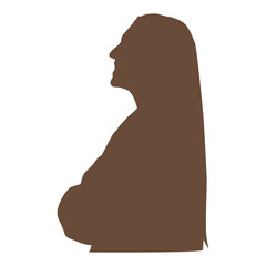 Woman Silhouette Element Vector Illustration