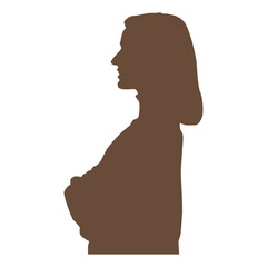 Woman Silhouette Element Vector Illustration