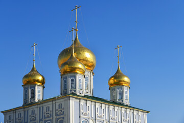 Fototapeta na wymiar Tula, Russia.Holy Assumption Cathedral of the Tula Kremlin