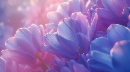 Toasty Elegance: Macro frames the cozy charm of warm wildflower bluebell petals, inducing comfort. - obrazy, fototapety, plakaty