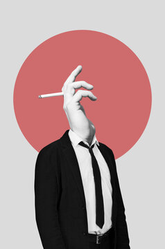 Portrait of a smoker