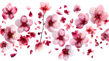 Cherry blossom isolated on a transparent background