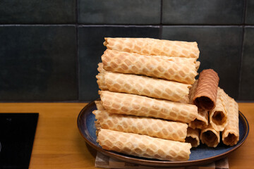 waffles on a plate