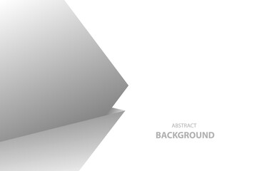 White and gray arrow concept technology abstract background. vector illustration