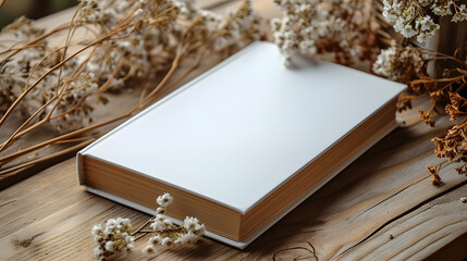 Obraz premium blank books on white background for mockup or cover customization