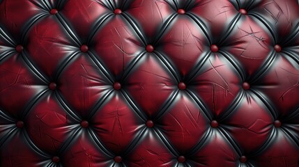 Fototapeta premium Elegant Red and Black Leather Upholstery Texture