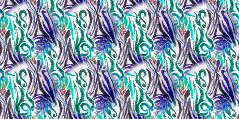 Mix Skin Animal Pattern. Water Glitter. Vintage