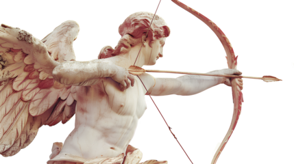 Cupid isolated on a transparent background