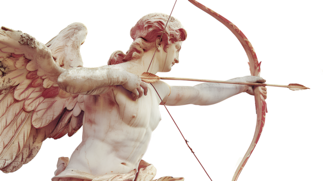 Cupid isolated on a transparent background