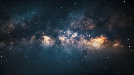 Fototapeta na wymiar The shimmering expanse of the summer Milky Way