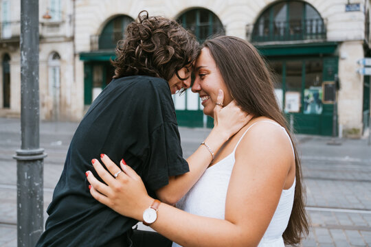 Lesbian Couple's Intimate Moment