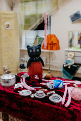 Toy cats, toys, sewn cats, felting