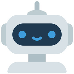 Happy Help Robot Icon