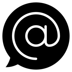 At Symbol Message Icon