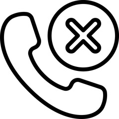 Denied Phone Call Icon