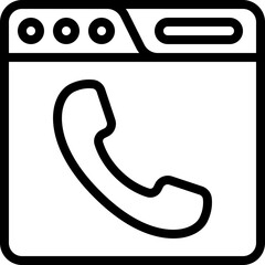 Website Phone Call Icon
