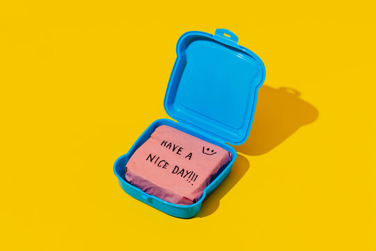 sandwich with the text have a nice day