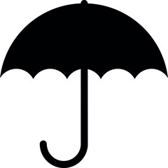 Umbrella icon sign. Tools and utensils.