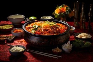 Traditional Korean Culinary Spread: A Symphony of Flavors