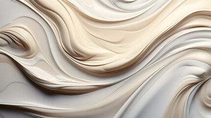 abstract liquid background wave pattern with white creamy marble texture, fancy interior decor
