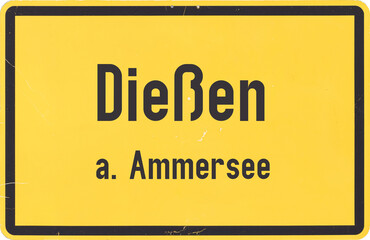 Ortsschild Dießen am Ammersee