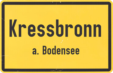 Ortsschild Kressbronn am Bodensee