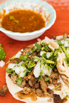 Carne Asada Street Tacos and Salsa