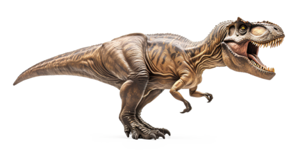  Tyrannosaurus T-rex dinosaur isolated on a transparent background