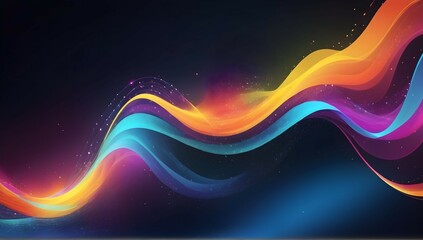 "Transform your screen into a canvas of abstract, colorful technology dotted waves, each one unique and bursting with energy and life."