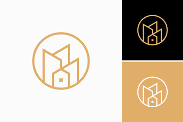 Real Estate Building Vector Logo Design 