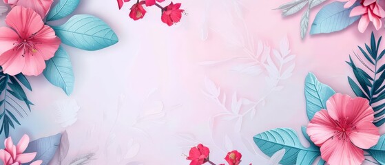 abstract floral background with copy space