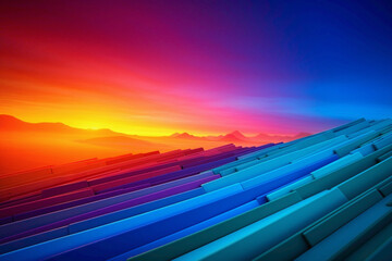 Behold the vibrant spectrum of colors in a stunning gradient, captured with impeccable detail by the HD camera lens.