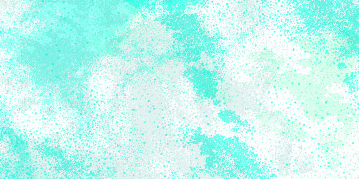 Mint particle splash on white canvas design art vector background. Abstract natural pattern aqua blue grunge texture design soft marble texture background.   Mint background with bubbles and splash.