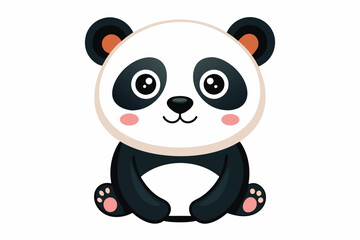 Cute Panda Vector Illustration Design