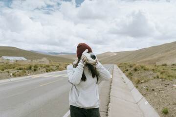 Photographer exploring National Park