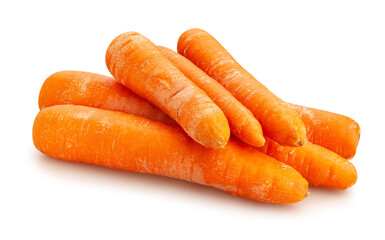 carrots path isolated on white