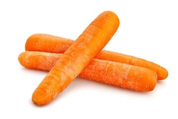 carrots path isolated on white