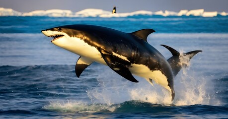 Fototapeta premium dolphins in the sea