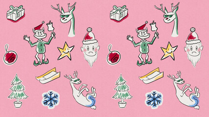 Merry Christmas repeating pattern