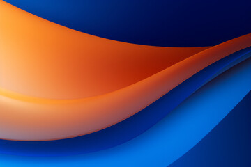 AI Generated Image. Gradient abstract multicolored curved waves background