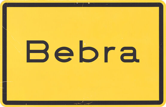 Ortsschild Bebra