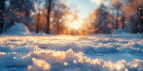 Fototapeta premium Beautiful winter nature landscape, amazing mountain view. Scenic image of woodland. Frosty day on ski resort